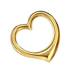 Goldener Herz Anhänger 16 mm Swinging Heart 333 Gold