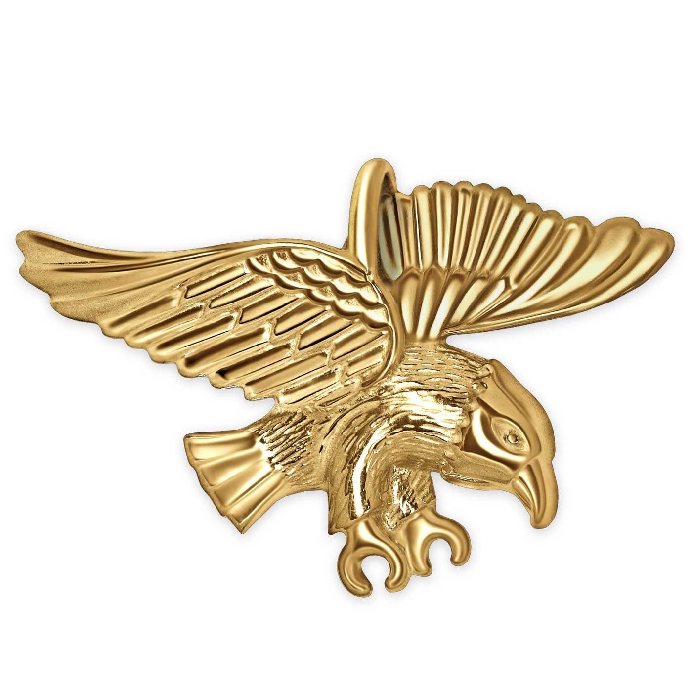 Goldener Anh&auml;nger Adler 20 x 16 mm fliegend gl&auml;nzend 333 Gold